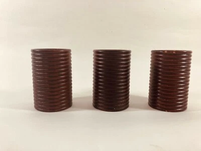  Set of 3 Tealight Votive Candle Holders 4" Tall Wooden Columns Pier 1 Imports   - Image 1 of 4