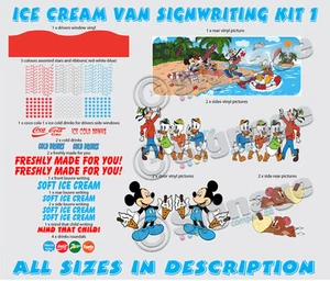 Eiswagen Schild Schreibset 1, Stylen Sie Ihren Van neu mit unseren Ready to Go Kits - Bild 1 von 1