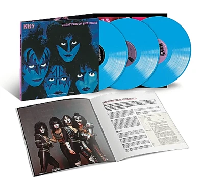 KISS Creatures of The Night 40th Anniv 3XLP Ltd Blue Color Vinyl Booklet Sealed - Image 1 of 4