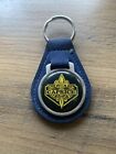 VINTAGE 1970s CHEVY CAPRICE Blue Leather Key Chain Ring Fob NOS