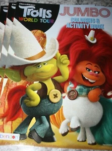 DREAMWORKS TROLLS WORLD TOUR JUMBO COLORING & ACTIVITY BOOK NEW - Bild 1 von 1