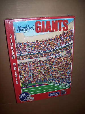 Buffalo Games New York Giants NFL Jigsaw Puzzle 1994 John Holladay artist SEALED - Image 1 of 2