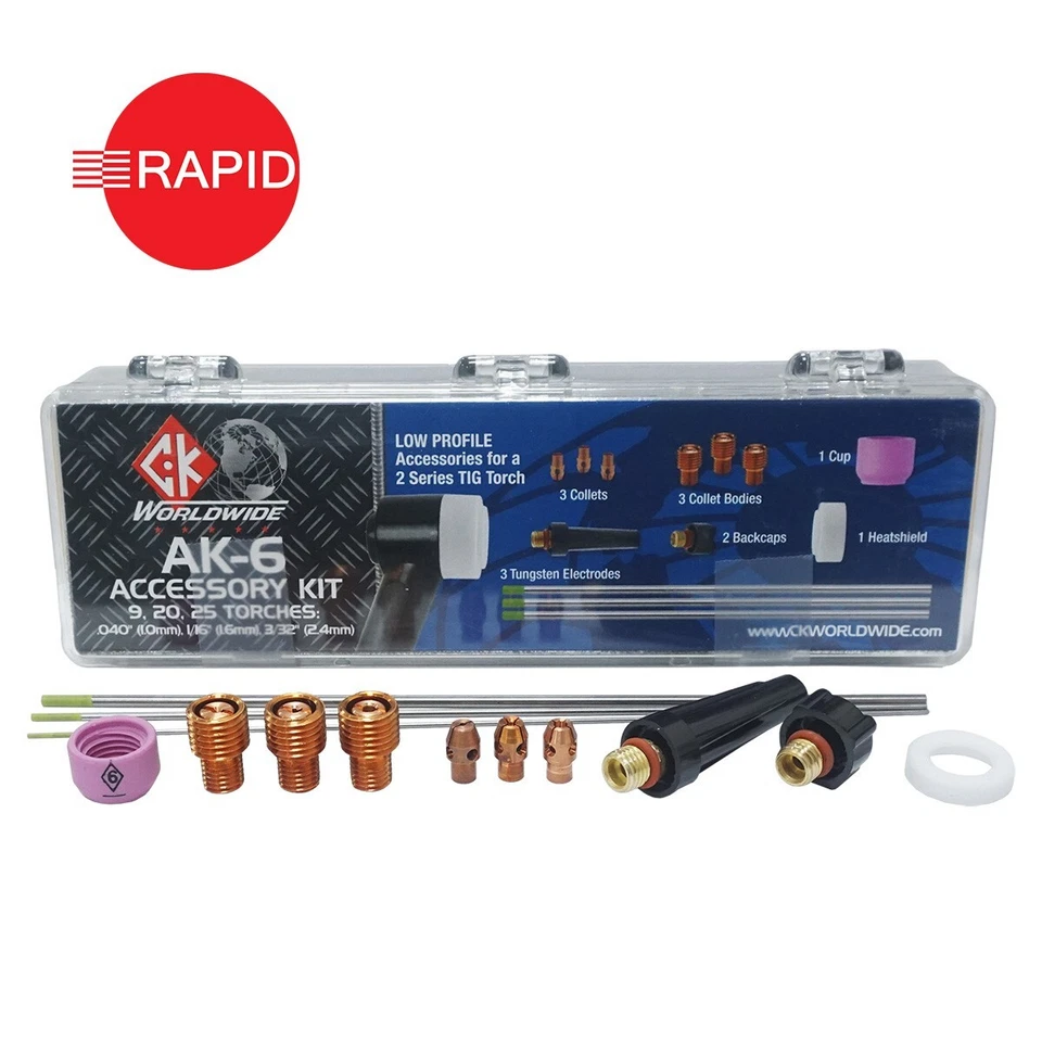 Tig Tasse Pièces de Rechange Kit Ck AK-6 Profil Bas - Pour 2 Séries (WP9, WP20) - Photo 1/1