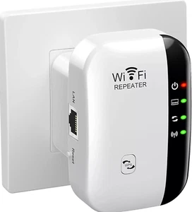 300Mbit/s WLAN Repeater Verstärker WiFi Signal Booster Router/AP Modus 2.4GHz - Bild 1 von 10