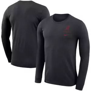 Nike Alabama Crimson Tide Logo Stack Legend Performance Long Sleeve T-SHIRT SZ M - Picture 1 of 4