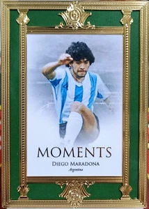 2023 Futera Unique #MMG25 DIEGO MARADONA Moments Gold Plated 10/12 Jersy Number - Picture 1 of 2