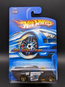 Hot Wheels #170 1941 Willys Coupe Hotrod Matte Black Vintage 2006 Release L35 - Picture 1 of 2