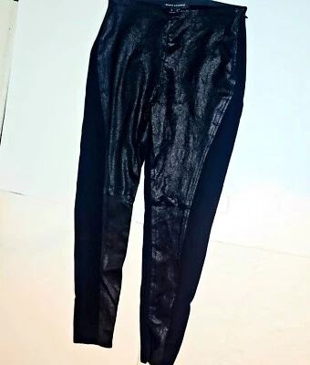 Lambskin Leather Pants 90s Ralph Lauren Goth Biker Snake Print  Chic Y2k  - Image 1 of 4