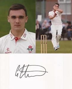 LANCASHIRE: GAVIN GRIFFITHS SIGNED 6x4 WHITECARD+2 UNSIGNED PHOTOS+COA - Picture 1 of 1