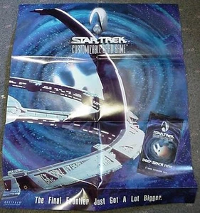 Star Trek Decipher CCG Deep Space 9 Nine Poster - Picture 1 of 1