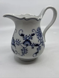 Brocca crema crema CIPOLLA BLU Meissen Germania porcellana blu e bianca - Foto 1 di 7