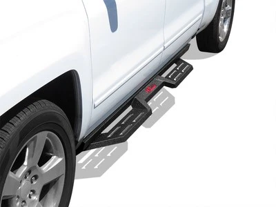 APS Carbon Steel Drop Down Boards Fit 07-18 Chevy Silverado GMC Sierra Crew Cab - Image 1 of 4
