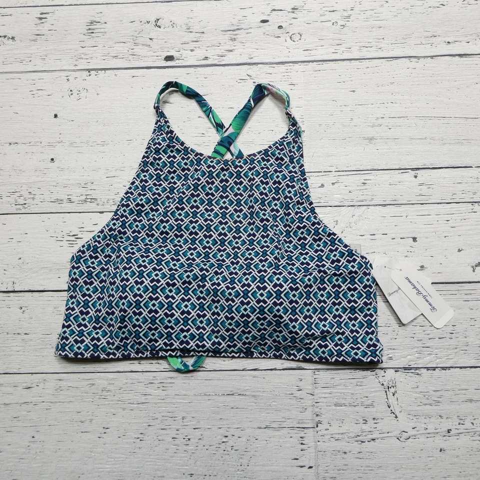 Tommy Bahama Tankini Top Mujer Grande Cuello Alto Traje de Baño TSW90602T Foto 1 de 4