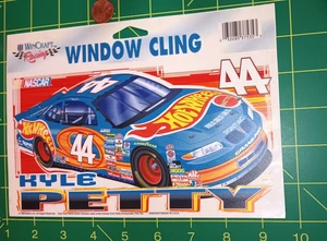 Hot Wheels Window Cling NASCAR 44 blau Pontiac Racing Aufkleber WinCraft Sammlerstück - Bild 1 von 1