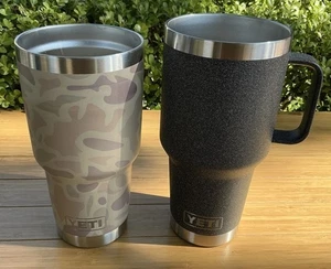 Yeti Rambler 35oz Black Stone Straw Mug NEU Missing Parts 2 Lot - Bild 1 von 7