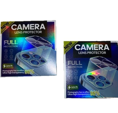 Paquete de 2 cubiertas de protección completa impermeables para lentes de cámara iPhone 16 Pro Max/16 Pro Foto 1 de 3