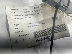 Radio Display Screen Monitor 2008-2012 08-12 HONDA ACCORD LX Sedan - Picture 1 of 12