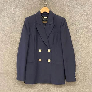 Camilla and Marc Jacket Womens Size 10 Bailey Blazer Navy Wool Blend A3307 - Picture 1 of 10
