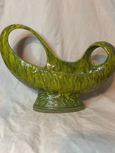 Vintage Metall Dip Glasur Aladdin Stil Atom Kunst Keramik Übertopf - Bild 1 von 6