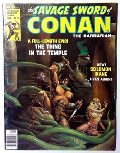 Savage Sword Conan #13 1976 Marvel Conan Barbarian Solomon Kane Comic - Picture 1 of 1