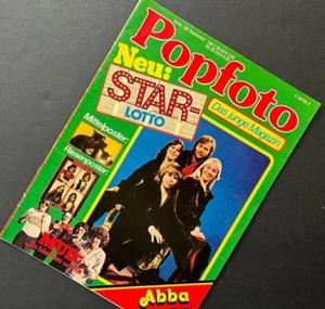 1976 GERMAN POPFOTO ABBA MUD DAVID CASSIDY HELLO POSTER LOTS OF 70'S GLAM ROCK - Bild 1 von 4