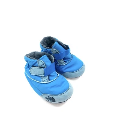 Lindo botín de piel The North Face bebé cómodo azul talla 3 ($) Foto 1 de 4