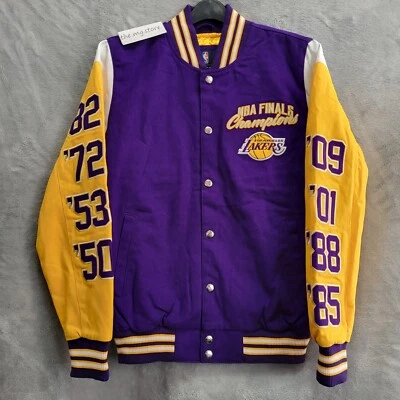 G-III Lakers Los Angeles 17 Time NBA Finals Champions Bomber Jacket Men's Sz XL - Image 1 of 4