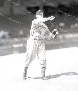 Negativo Boston Red Sox Gene Desautels 1937-40 George Brace Burke original 5x7 blanco y negro - Imagen 1 de 2