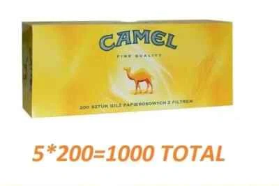 1000  (5×200) CAMEL EMPTY CIGARETTE FILTER TUBES - image 1 of 3