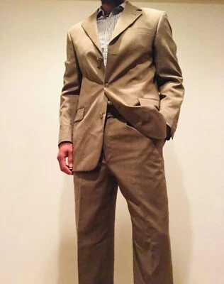 Terno masculino Christian Dior Le Connoisseur bege duas peças 40R - Imagem 1 de 2