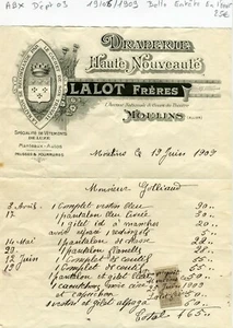 Dépt 03 - Moulins 1 Avenue Nationale - Belle Entête d'un Commerce du 19/06/1909 - Picture 1 of 1