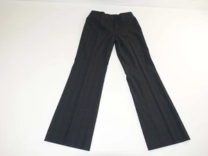 Classiques Entier Women's Dress Pants Size 6 x 33 Black Dark Gray Wool Slacks - Picture 1 of 7