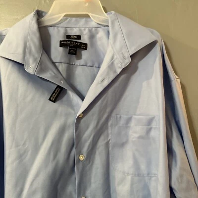 Camisa de vestir manga larga Pronto Upmost para hombre talla 18 1/2 34/35 Foto 1 de 4