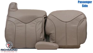 GMC Sierra SLT HD Z71 1999-2002 - fundas de asiento de cuero completas para pasajeros bronceadas - Imagen 1 de 12