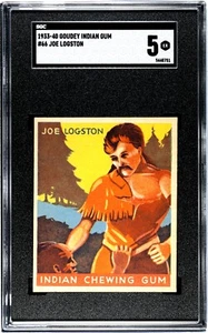 1933 Goudey Indian Gum R73 Series of 96 #66 JOE LOGSTON SGC 5 EXCELLENT - Picture 1 of 3