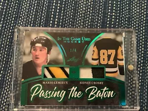 1/4 Patches Mario Lemieux Nasty 4 Color 8 Breaks Sidney Crosby 2 Color Sic - Picture 1 of 2