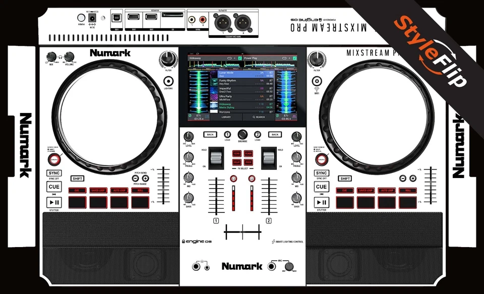 Numark Mixstream Pro Skin | White | Protective Decal | StyleFlip Skins