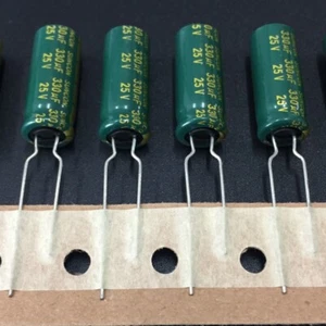 10Pcs/100Pcs SUNCON (SANYO) AX 25V330uf 8X20mm Low Impedance Long life Capacitor - Picture 1 of 2