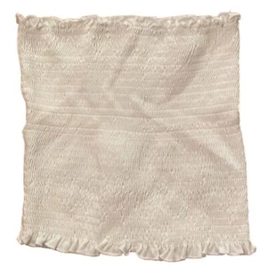 Top tubo jersey de algodón blanco ajustado H&M para mujer talla pequeña sin mangas - Imagen 1 de 6