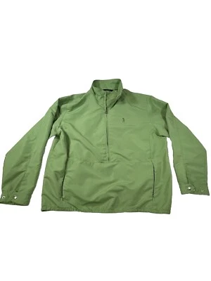 Jaqueta de golfe vintage Izod feminina tamanho G/XL verde claro 1/2 zíper leve - Imagem 1 de 4