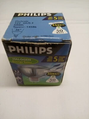 PHILIPS Bulbs GU5.3 Halogen Energy Saver 35w 50w 12v Brilliant Spot Light - Image 1 of 4