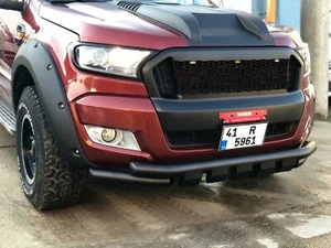FORD RANGER T6 BARRA DE CIUDAD NEGRA BARRA DE ALERÓN BULL NUDGE BAR PROTECTOR 2012 A 2023 - Imagen 1 de 3