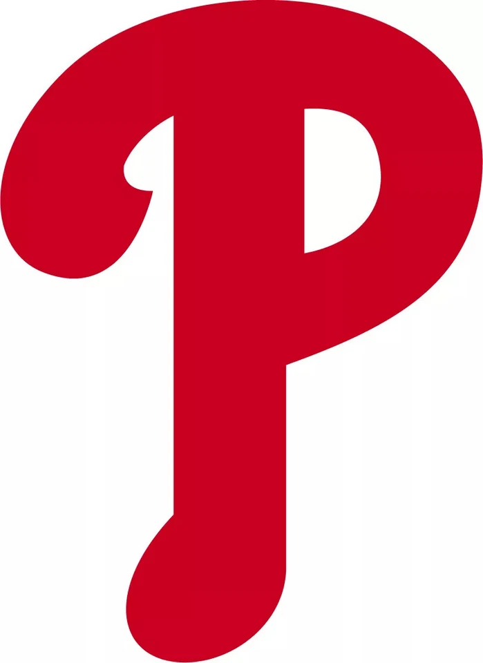 Philadelphia Phillies Decal  ~ P Vinyl Car Wall Sticker - Wall, Small to XLarge - Image 1 of 1