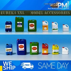 Eureka E-053 1/35 Contenitori in plastica per prodotti chimici resina 6pz tanica articoli per la casa - Foto 1 di 5