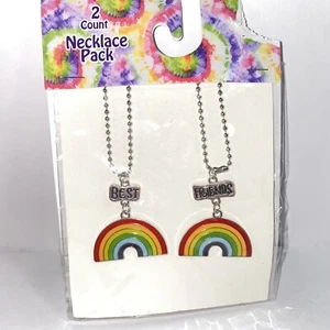Best Friends Rainbow Necklaces 2 Pcs Matching Friendship - Picture 1 of 5