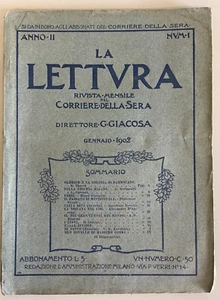 Rivista la Lettura 1902 Anno II Num. 1 Casta diva Rovetta Gorki - Foto 1 di 13