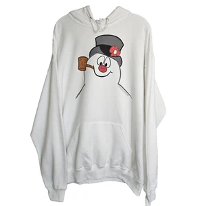 Neu lizenzierter Warner Bros. Frosty der Schneemann weißer Pullover Hoodie XLARGE - Bild 1 von 7
