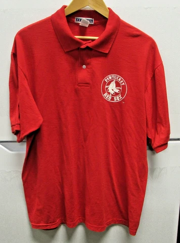Pawsox Pawtucket Red Sox Red Vendor 2 Button Polo Shirt Size M New Cover