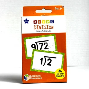 Learning resources DIVISION flash cards 36 full color flash cards - Picture 1 of 1