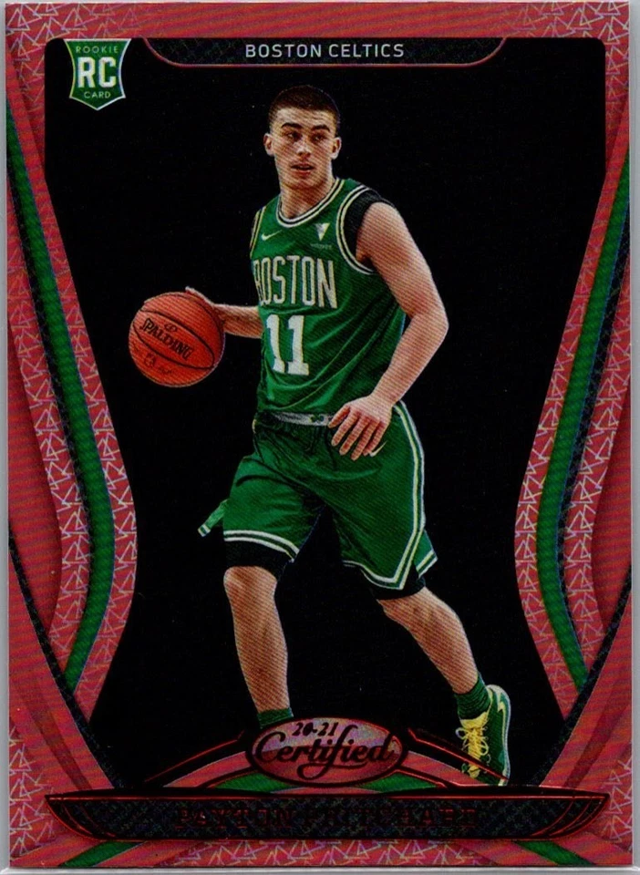2020-21 Panini Certified - Payton Pritchard #175 Mirror Red (RC) Boston Celtics - Image 1 of 2